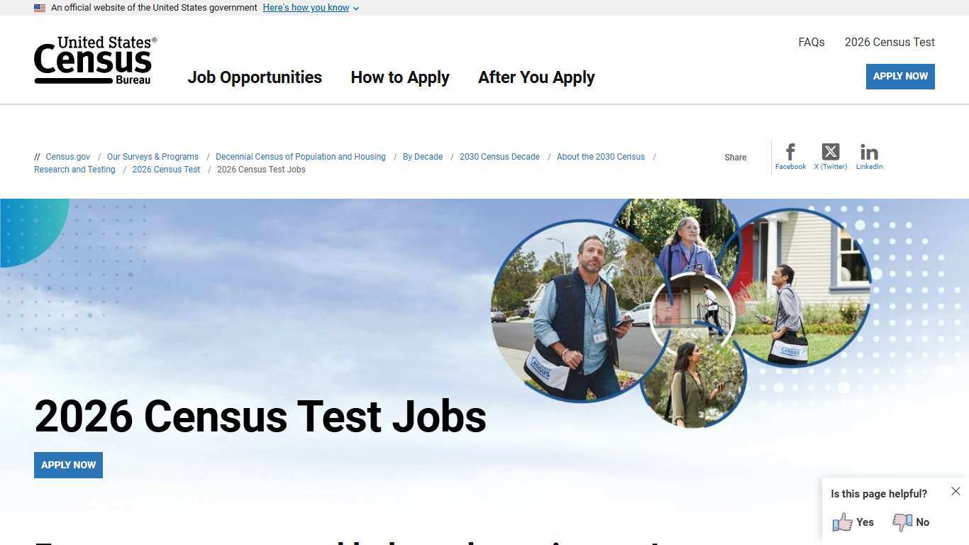 2026 Census Test Jobs