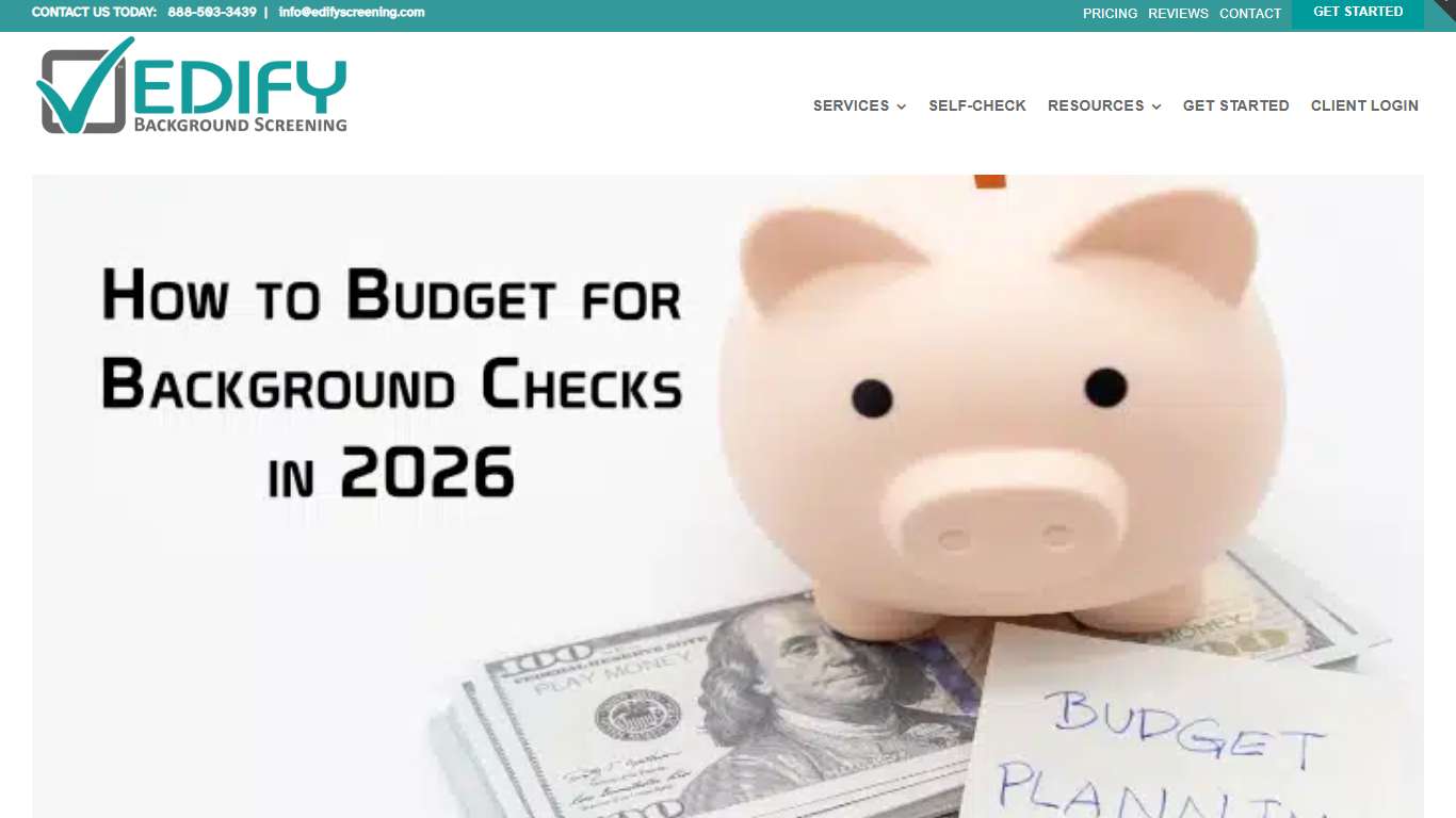 How To Budget For Background Checks In 2026 | Edify Background Screening: Fast Compliant Background Checks